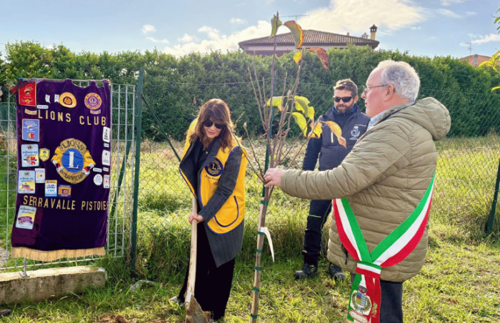 Casalguidi, tre nuove piante donate dal Lions Club