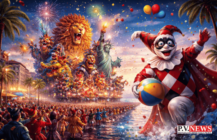 Carnevale di Viareggio 2026: dal 1 al 21 febbraio i giganti di cartapesta