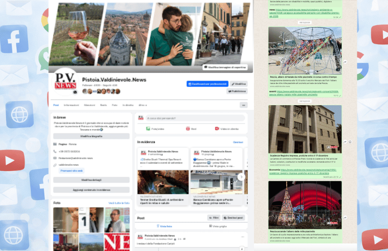 Esempio rilancio social PV.News su Facebook