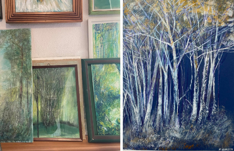 Serie pittorica sui cieli toscani di Franco Benedetti