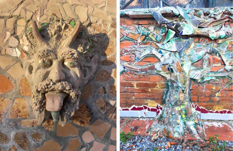 Dettaglio di un'opera astratta di Franco Benedetti