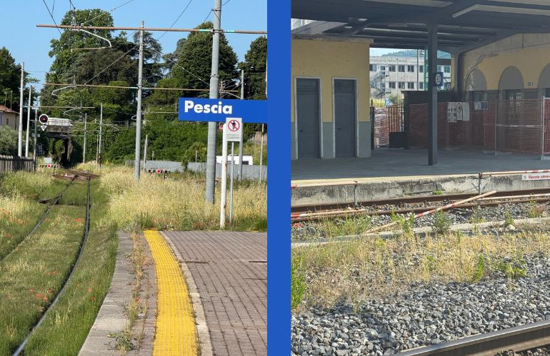 stazione ferroviaria a pescia degrado abbandono 2025