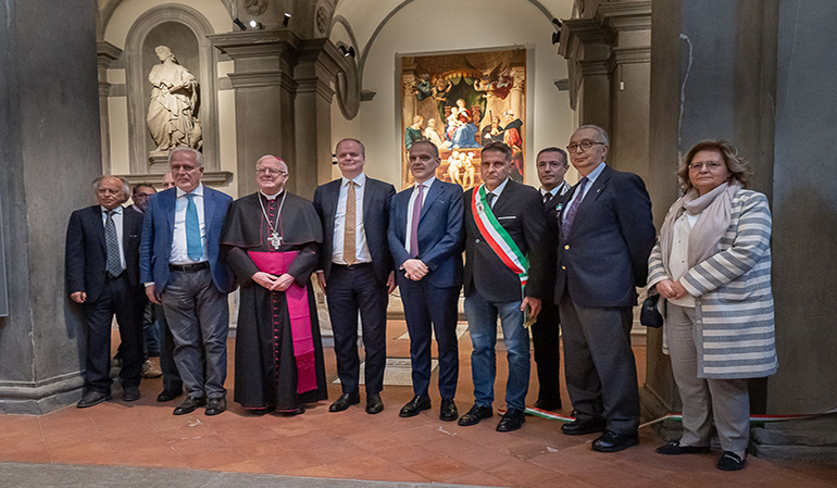 inaugurazione madonna del baldacchino di raffaello