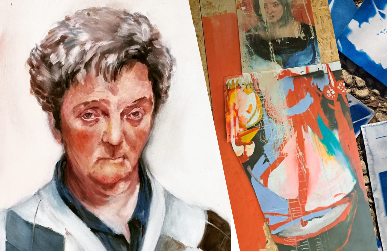 Opera recente di Valentina Grazzini esposta in contesto artistico