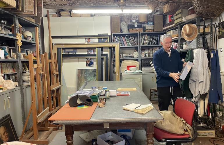 Gianfranco Bonelli nel atelier
