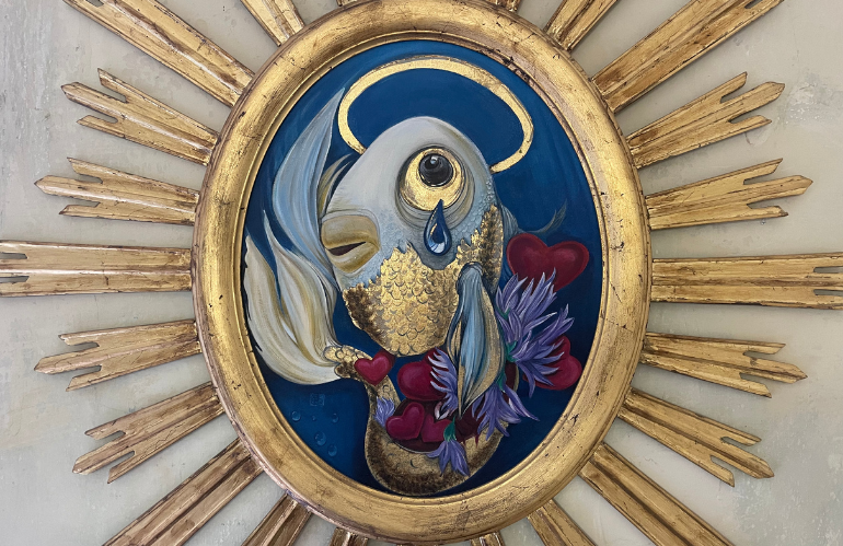 Aerografia artistica su auto e moto realizzata da Barbara Disperati in carrozzeria