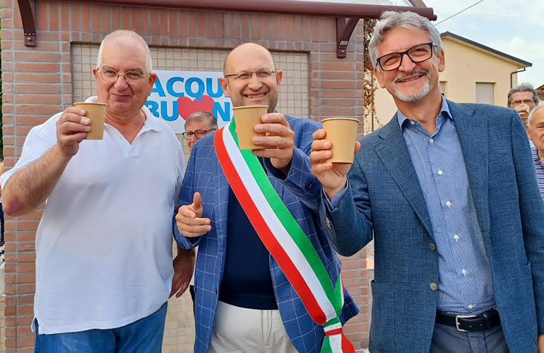 Inaugurato il nuovo fontanello ad Anchione