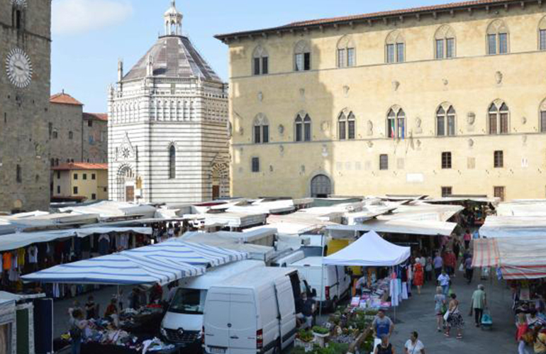 Il mercato cittadino di Pistoia si sposta