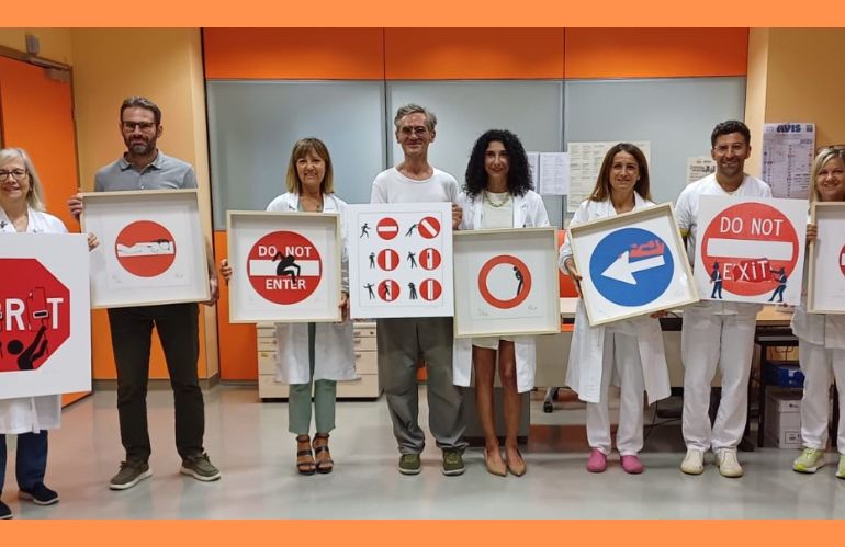 reparto radiologia san Jacopo dona 9 opere